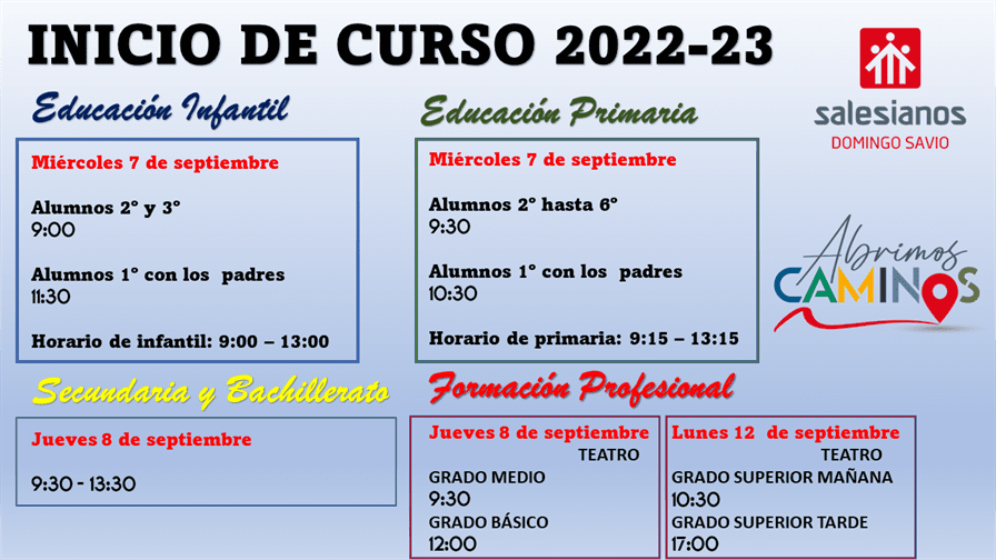 Inicio de curso 2022-23
